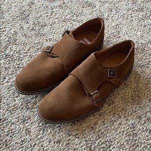 suede monk strap
